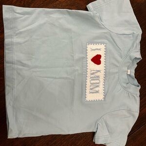 Toddler “I Love Mom” Light Blue T-Shirt – Size 3